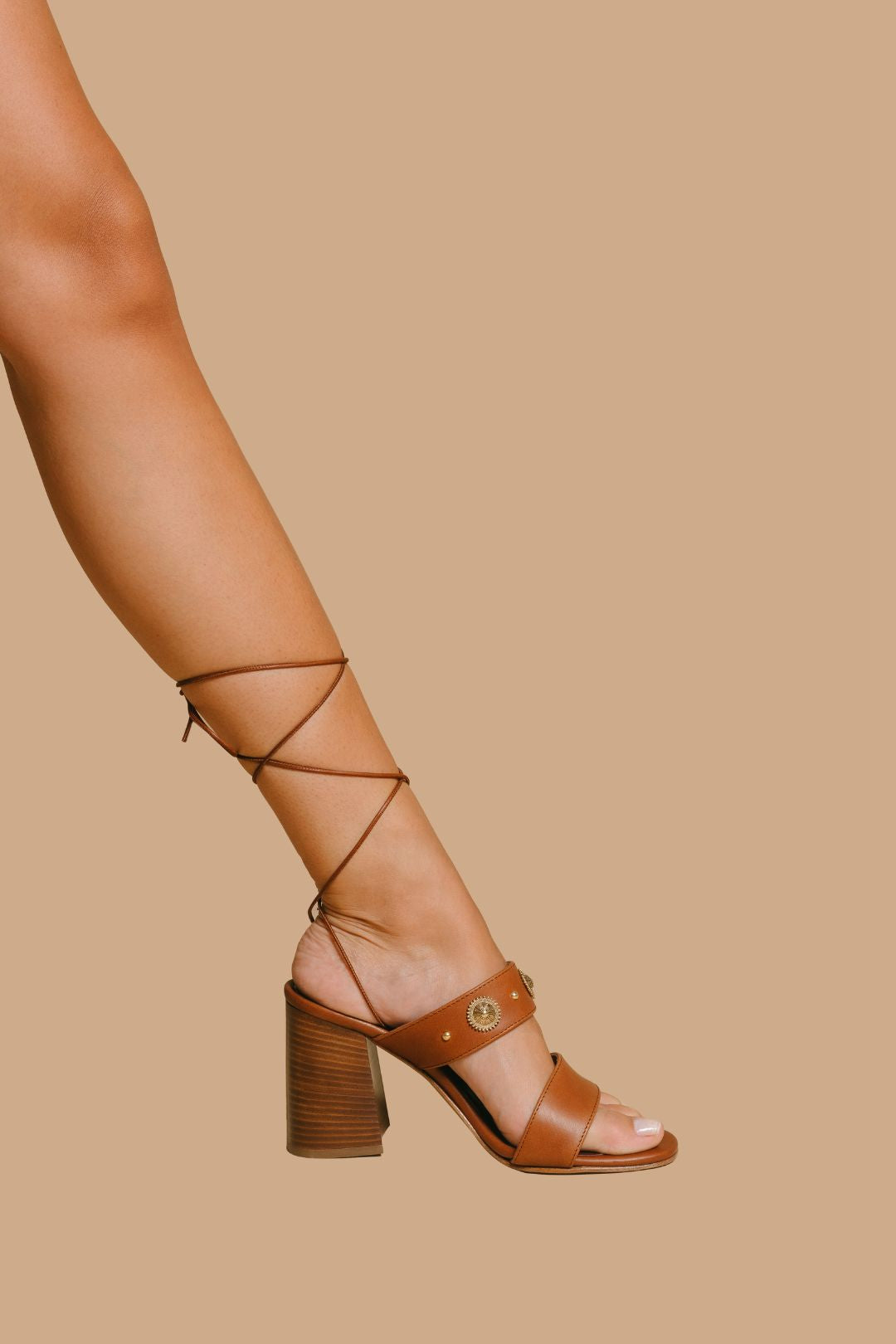 CUOIO STUDS TACCO