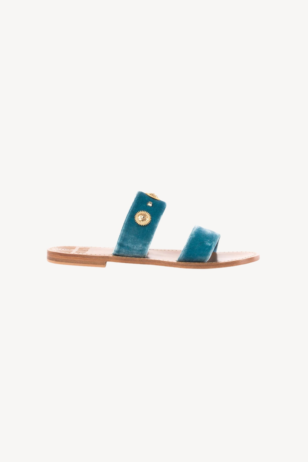 VELVET STUDS AZZURRO
