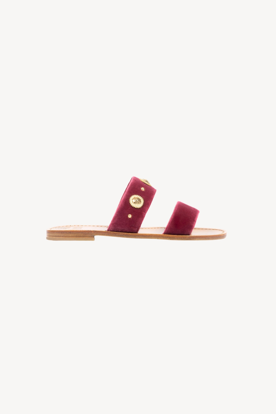 VELVET STUDS CHERRY