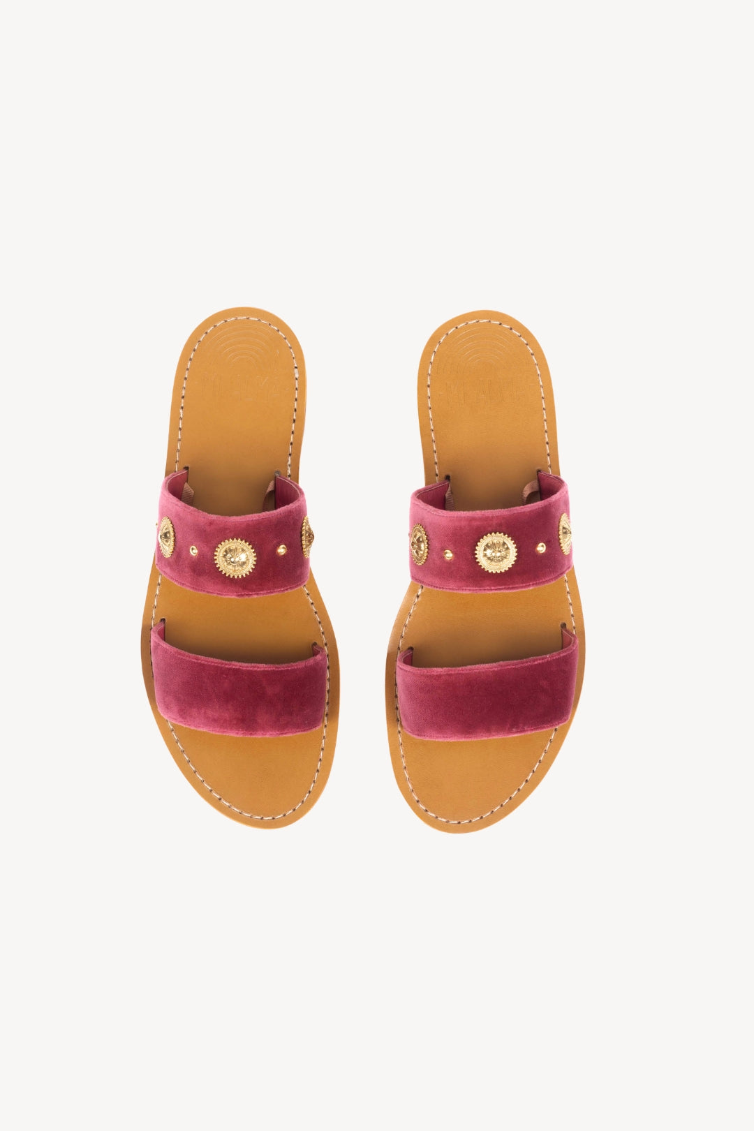 VELVET STUDS CHERRY