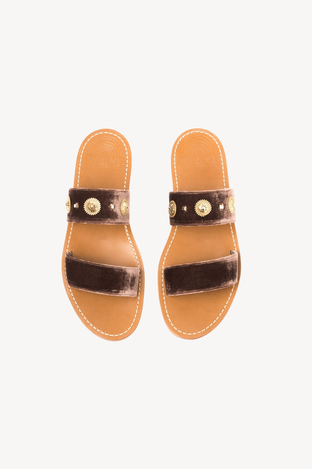 VELVET STUDS CHOCO