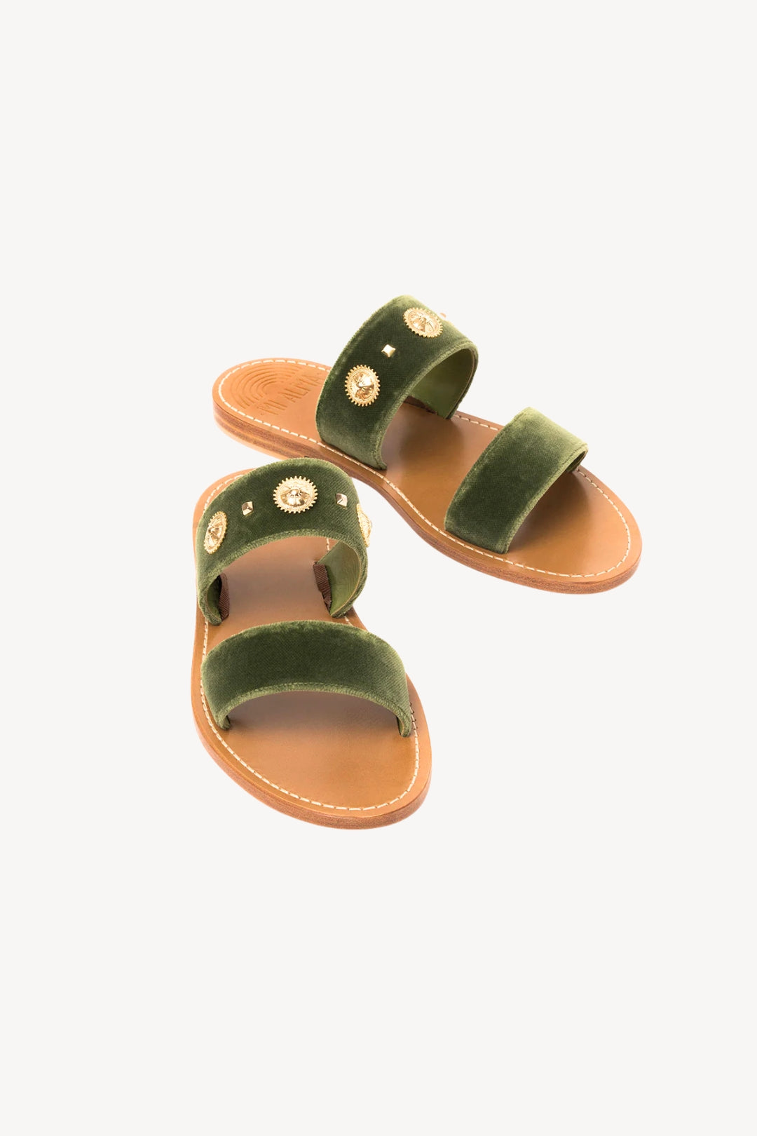 VELVET STUDS GREEN